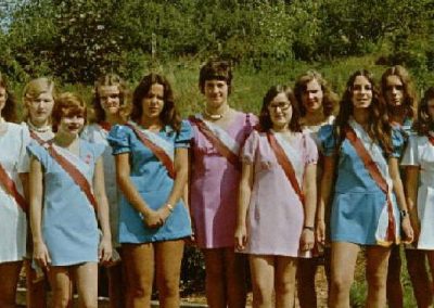 Die Festdamen beim 50jährigen Jubiläum des MCW 1973