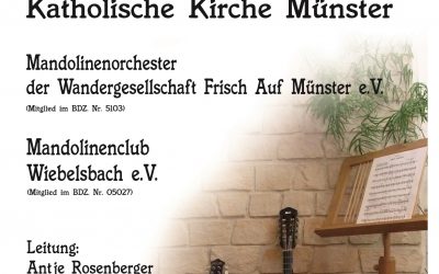 Konzert am 19.05.19 ab 17.00 Uhr in der Kath. Kirche Münster